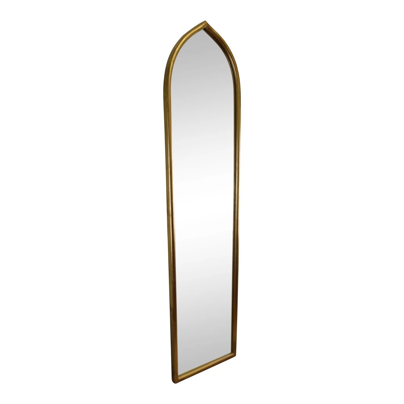 Gold Metal Arched Tall Mirror 127x30cm Etsy