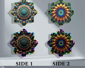 Estrella luminosa LED RGB / Tela giratoria Dapo Star / 8 esquinas / Doble cara / de Dapo Academy