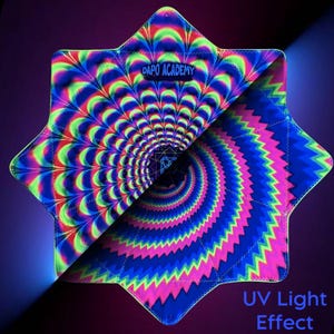 Dapo Star / Reactivo a los rayos UV / Tela giratoria / 8 esquinas / Doble cara / por Dapo Academy