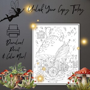 Whimsical Fairy Riding a Snail Funny Coloring Page Perfect Activity for ...