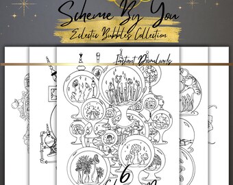 Pagine da colorare Steampunk Bubbles: Atri eclettici (download digitale)