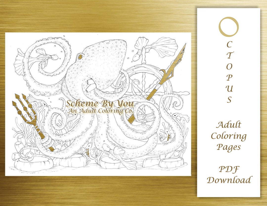 Octopus Adult Coloring Page Deep - Il 1080xN.5380967389 Lhv1