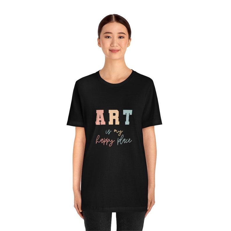Art Teacher T-Shirt: Art Class is my Happy Place Tee image 7