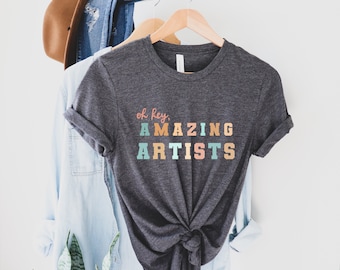 Art Teacher Shirt, Amazing Artists Graphic Tee