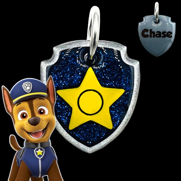 Paw Patrol Chase Badge Png - Etsy