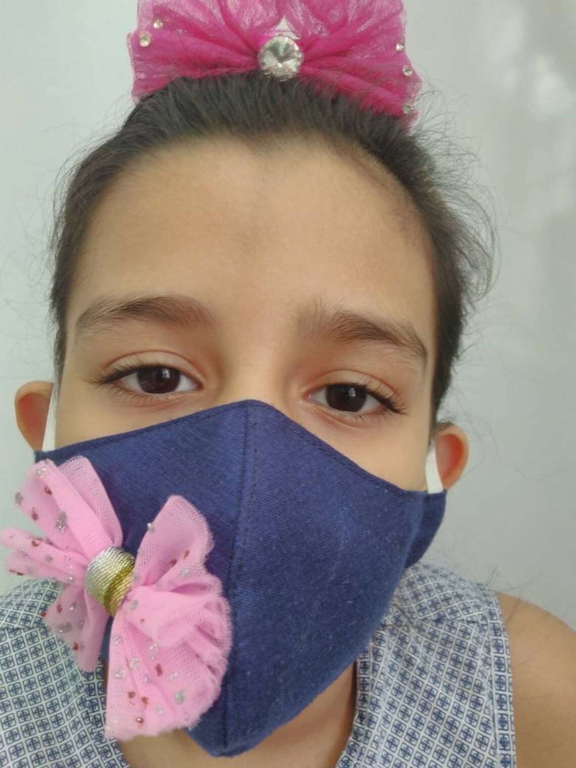 Classic and beautiful bow on handmade face mask Etsy