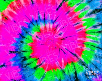Neon Rainbow Tye Dye Background, Tye Dye PNG, Digital Paper Background,  Scrapbooking, Submlimation Design, Instant Download