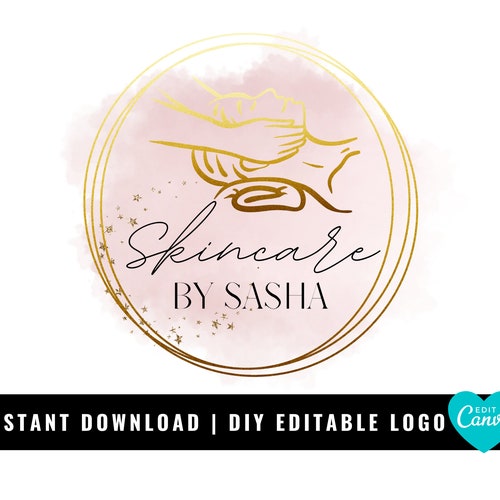 Drawing & Illustration Cartoon Logo Portrait Skin specialist logo