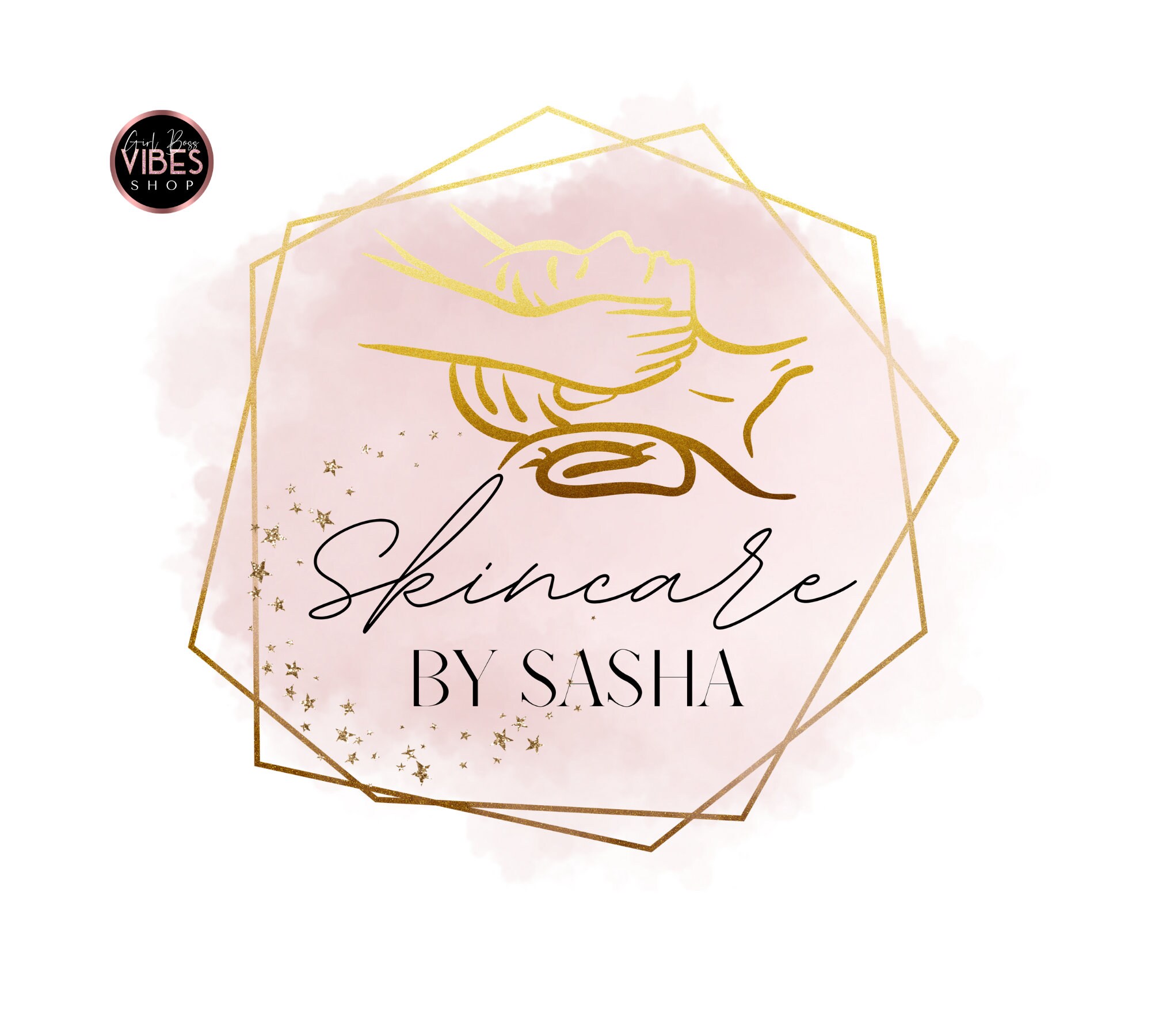 Facial Logo Skincare Logo Esthetician Logo EDITABLE Blush Etsy España