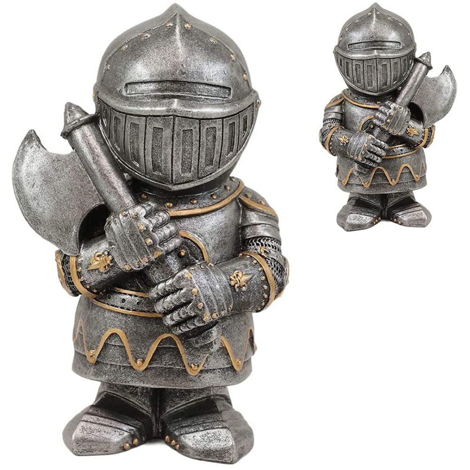 Resin Knight Figures Best Garden Statues Miniature Outdoor Etsy