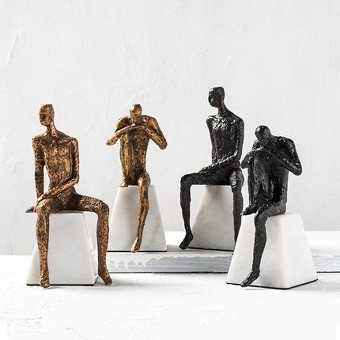 Nordic Resin Decor Vintage Shelf Figure Creative Rustic Home Etsy UK