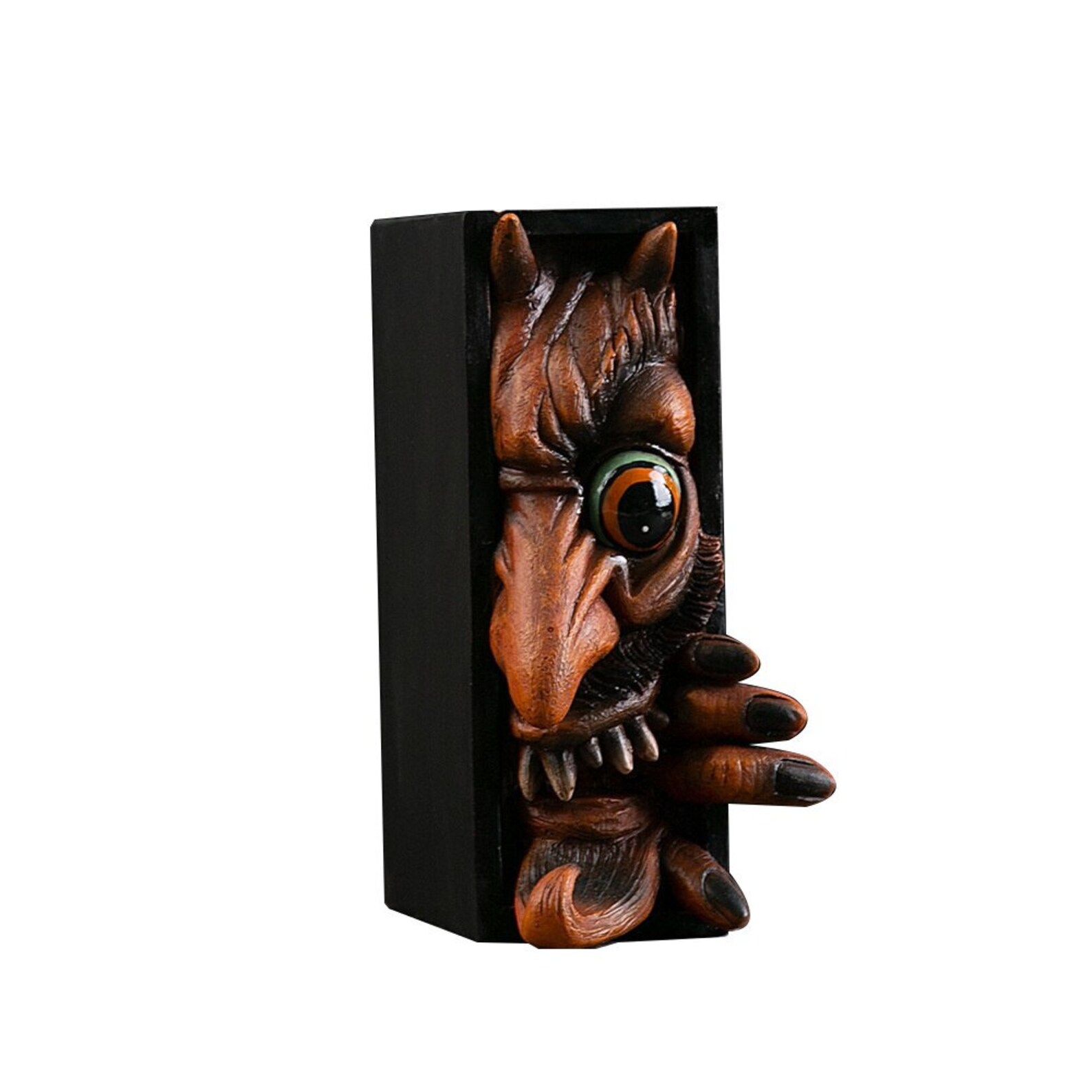 3D Monster Bookcase New Scary Bookend Resin Shelf Decor New Etsy