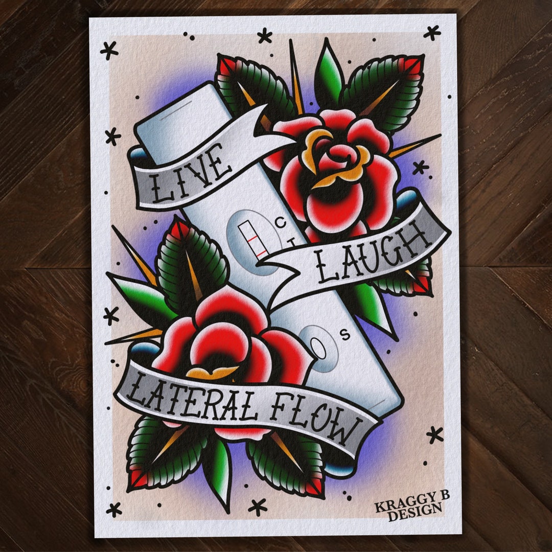 Traditional Tattoo Flash Sheet Tattoo Print Gift Tattoo Wall Art Home ...