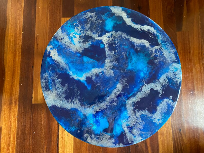 50cm Custom Resin Art Lazy Susan Etsy
