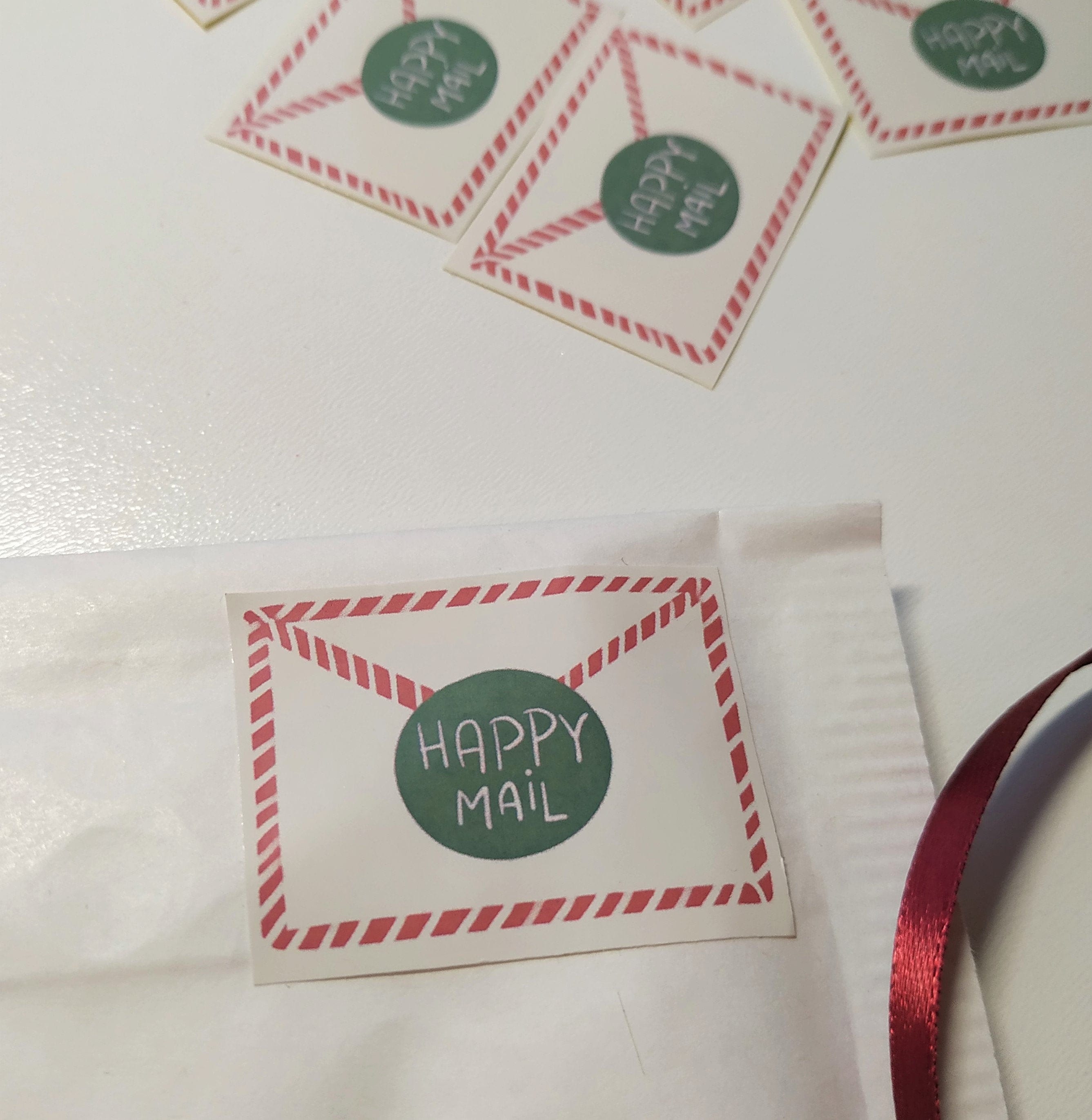 Frohe Post Weihnachten Umschlag Aufkleber für Unternehmen und | Etsy