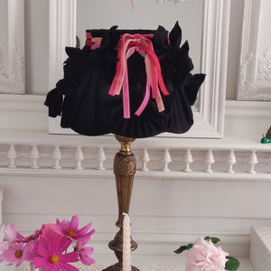 Chic black lampshade