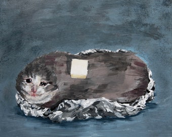54+ Sad cat painting tiktok Funny Cats Life