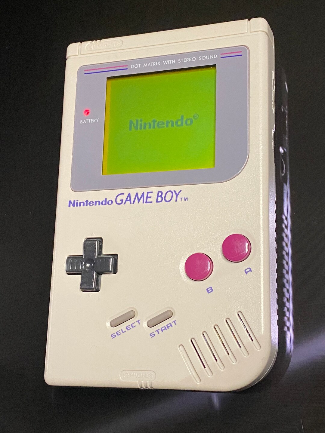 RESTORED 90's Retro Nintendo Game Boy DMG Launch Edition Gray Handheld ...