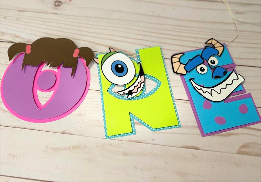 Monsters Inc Birthday / Party Decoration Package / Monsters - Etsy