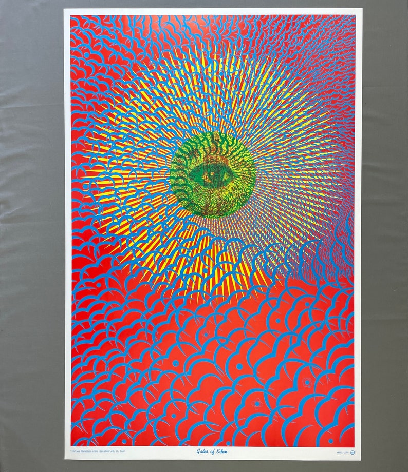 Gates of Eden Art Poster by Wilfred Sätty, 1967 zdjęcie 3