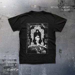 T-shirt gothique "Ligeia" de Sätty (unisexe)