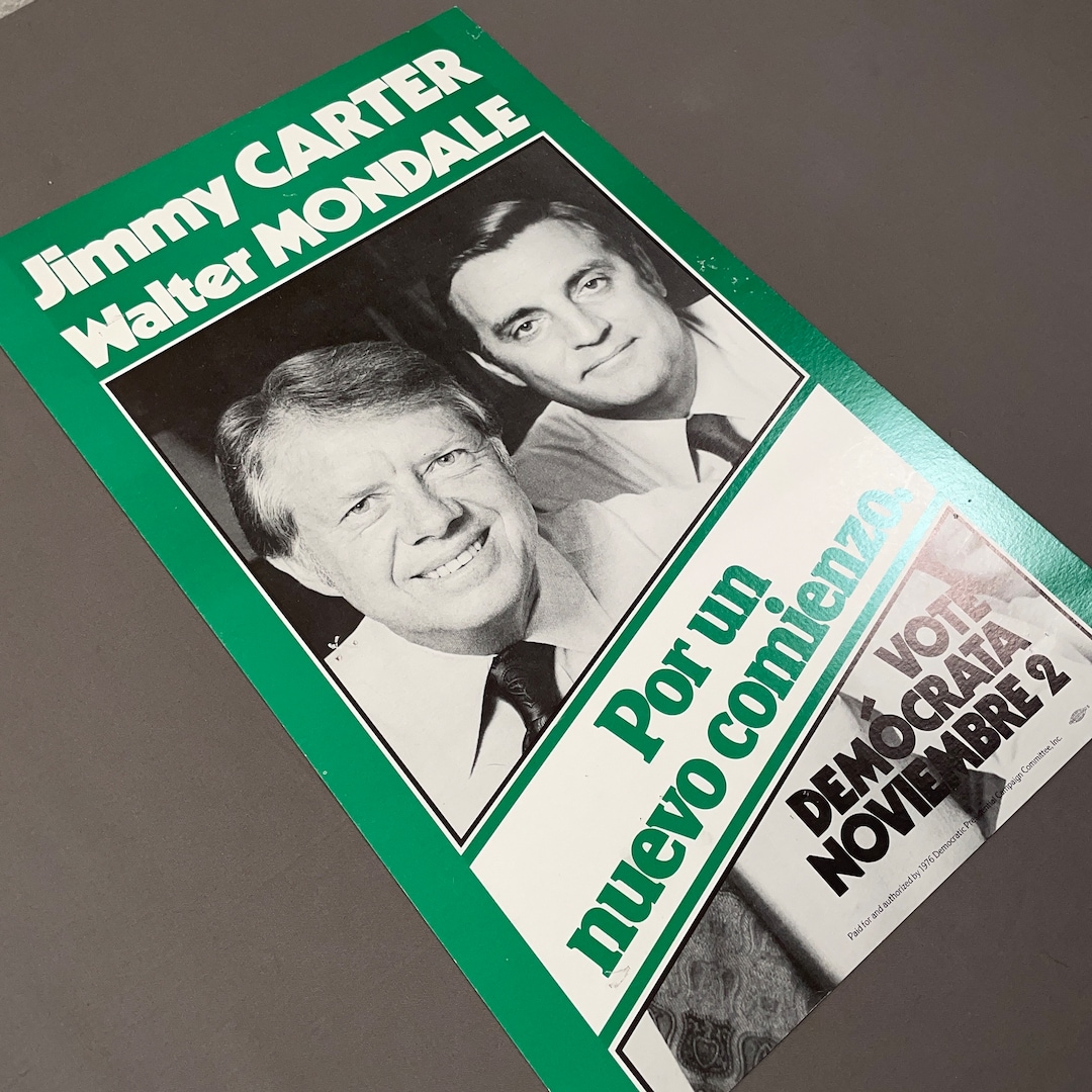 ORIGINAL CAMPAIGN POSTER Jimmy Carter and Walter Mondale - Etsy