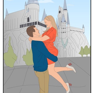 Custom Cartoon Portrait from Photo, Family Illustration (Digital Portrait) image 7
