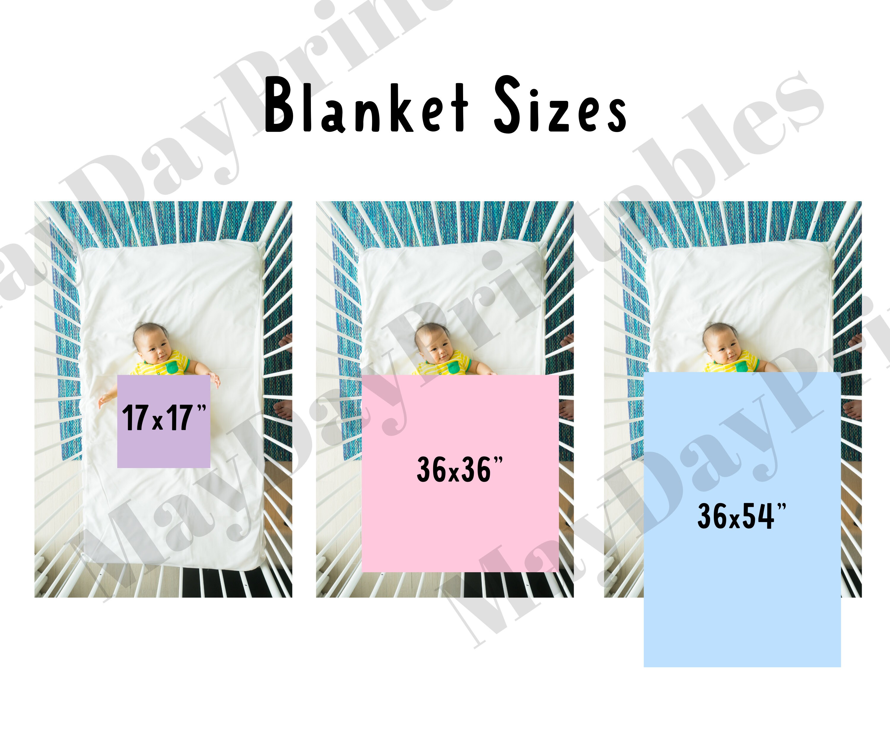 Baby Blanket Size Guide Blanket Size Chart Downloadable Size 