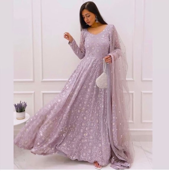 Buy Beautiful Anarkali Dress Gown , Silk Dress, Indian Party Wear,  Pakistani Suit,readymade Designer Gown Dress,latest Indian Dresses Online  in India - Etsy