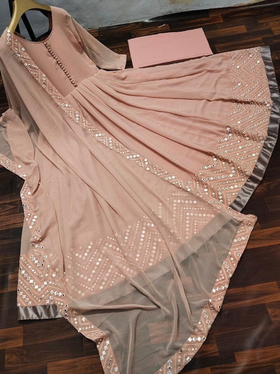 Anarkali Kameez Indian Salwar Pakistani Suit Designer Dress Party Wear Gown Anarkali Kameez Indian Salwar Pakistani Suit Designer Dress Party Wear Gown