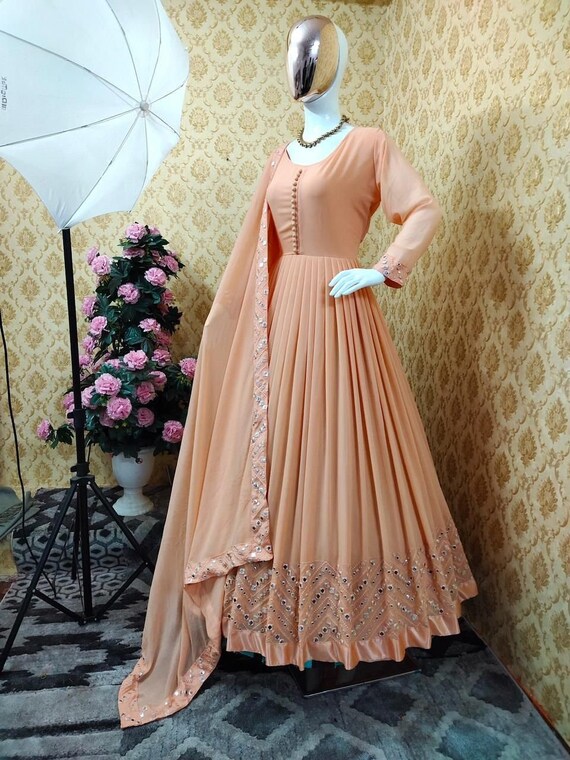 Fancy Anarkali Gown Wedding Wear 