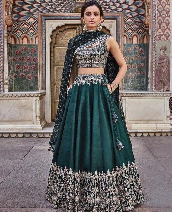 Pakistanais Lehenga Designer Jupe Lengha Choli Robe indienne - Etsy France