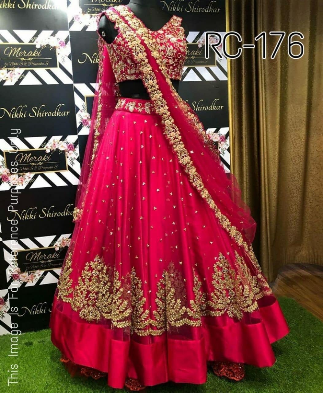 New Indian Ethnic fancy Lehenga Choli Bollywood Wedding Bridal Party Wear Lengha New Indian Ethnic fancy Lehenga Choli Bollywood Wedding Bridal Party Wear Lengha