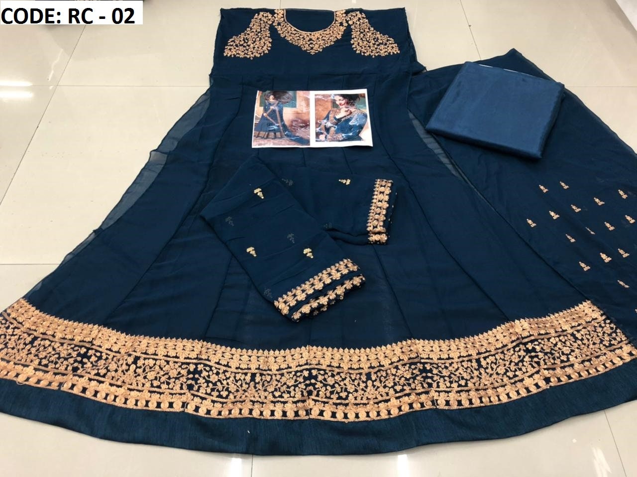 Designer Anarkali Gown Blue Gown Bridesmaids Dress Pakistani | Etsy