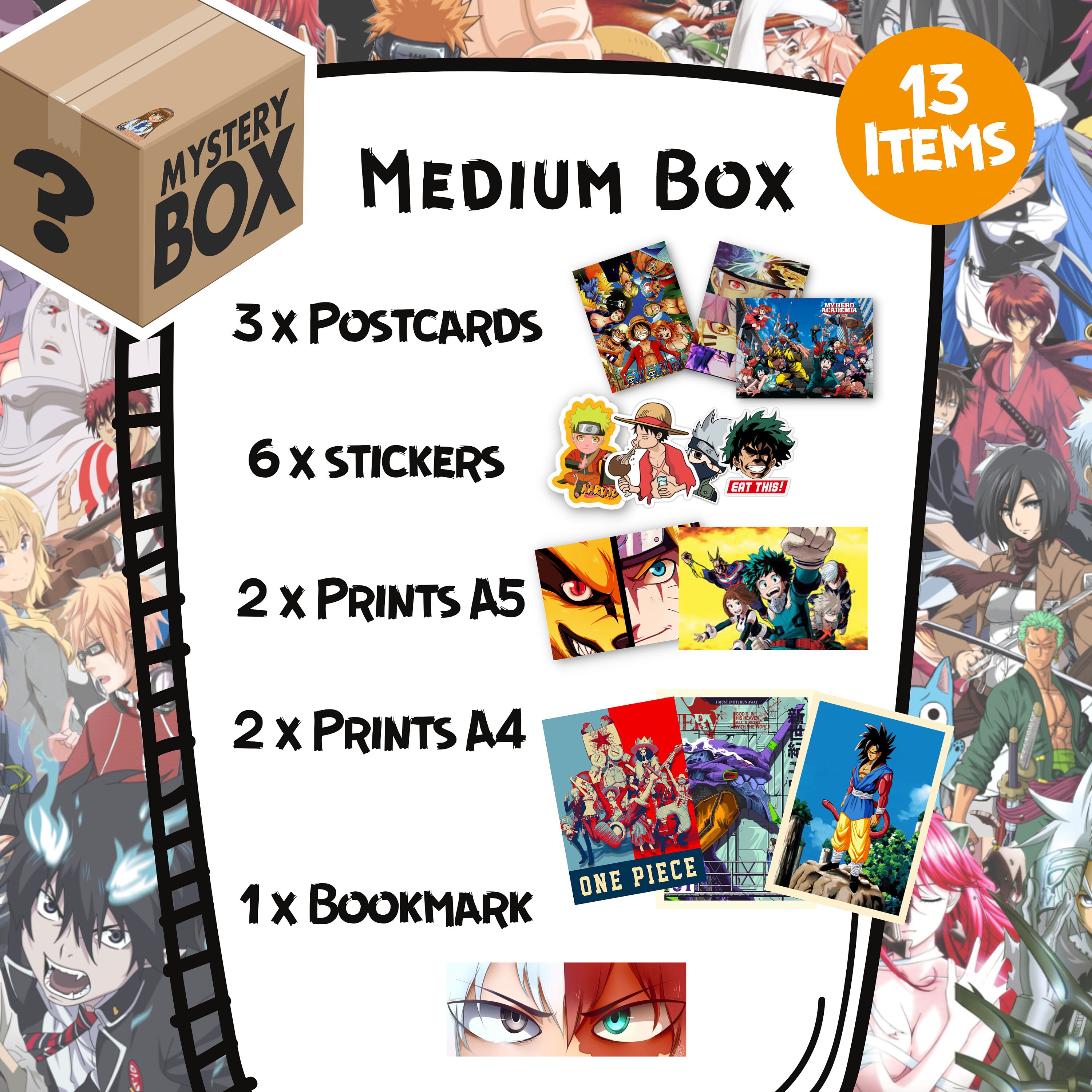 Mystery Anime Box Anime Gift Surprise Box | Etsy