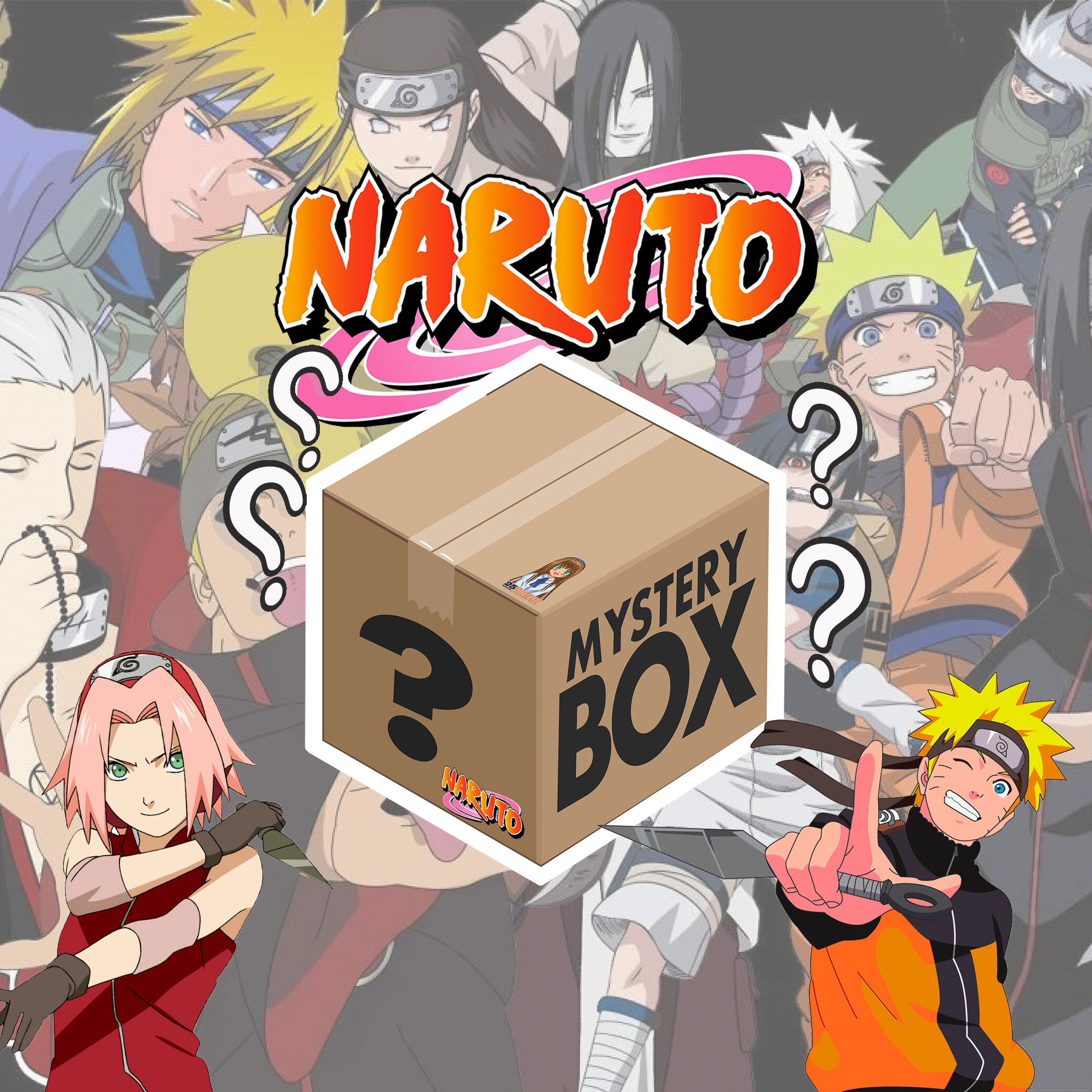 Naruto Mystery Box Anime Gift Surprise Box Naruto Fan Etsy