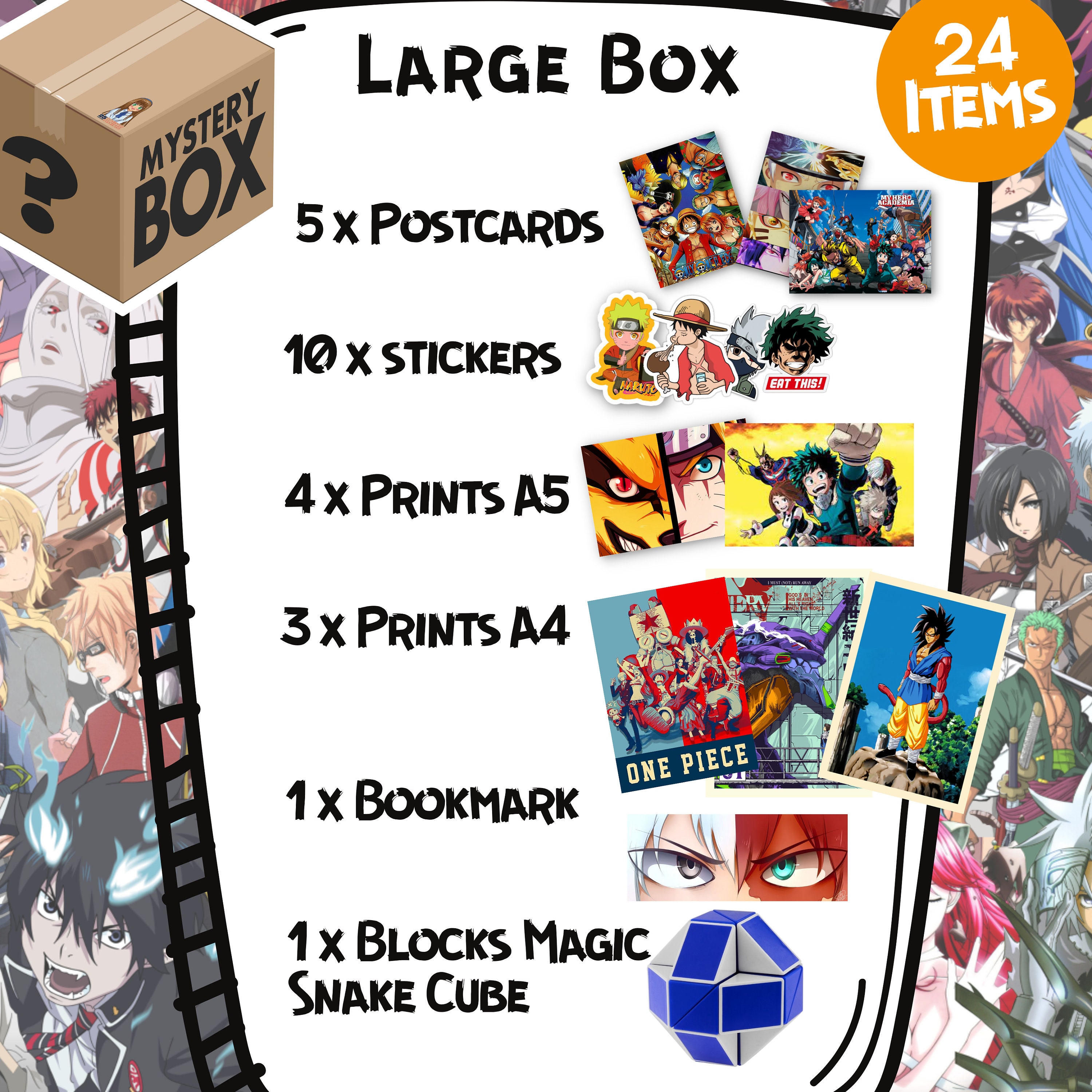 Mystery Anime Box Anime Gift Surprise Box | Etsy