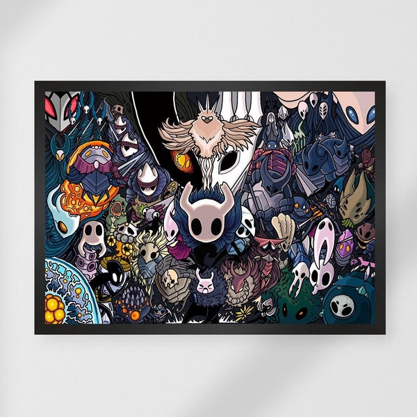 Hollow Knight Poster, Hollow Knight Game, Hollow Knight Artwork, Hollow Knight Print, Game Poster, Gift for gamer, Gift, Wall Decor, Art