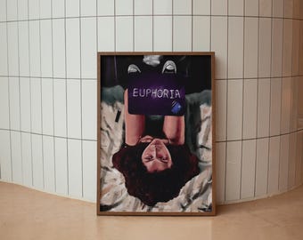Euphoria Poster / Euphoria Print / Euphoria TV Series / Modern Room Decor / Dark Academia Aesthetic / Teen Drama Poster