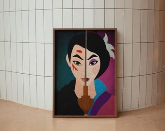 Mulan anime poster, Anime lover wall decor, Iconic anime print