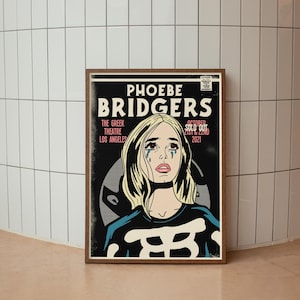 Phoebe Bridgers Poster / Phoebe Bridgers Music Concert 2021 Poster / Phoebe Bridgers Concert Poster / Phoebe Bridgers Print / Music Poster