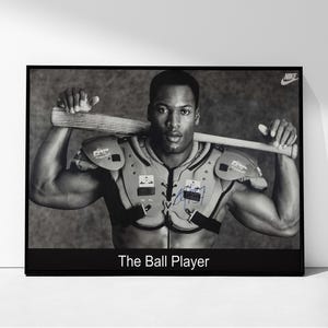 Cartel de Bo Jackson / Impresión de arte de Bo Jackson / Impresión de béisbol / Jugador de pelota de Bo Jackson / El jugador de pelota