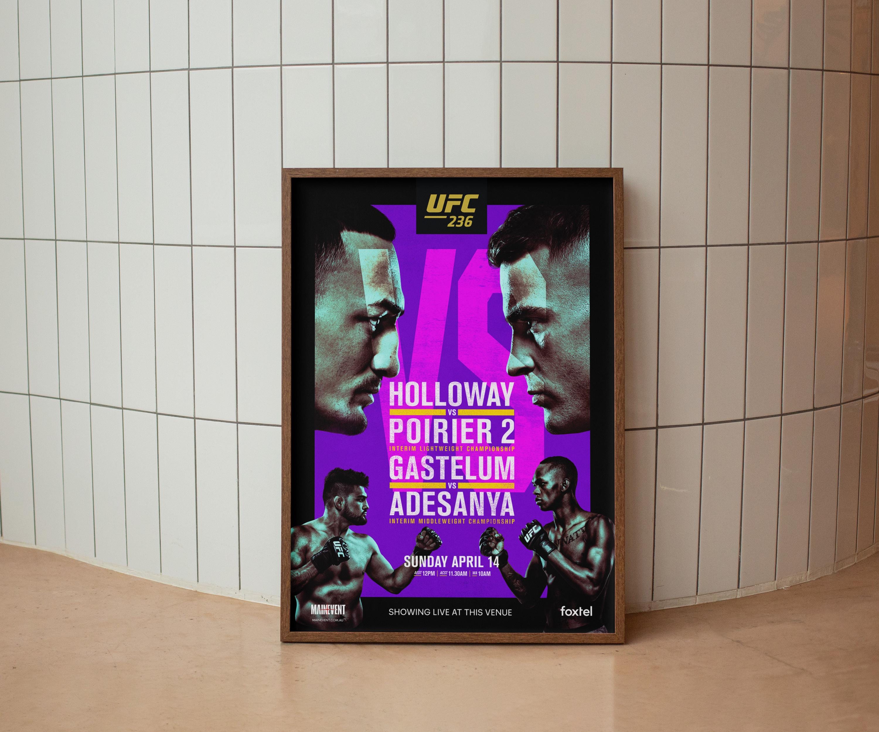 Ufc Event Poster Sweden