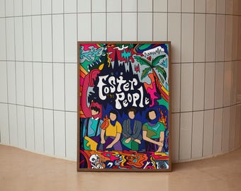 Foster the People Poster, Foster the People Art Print, Foster the People Gig Poster