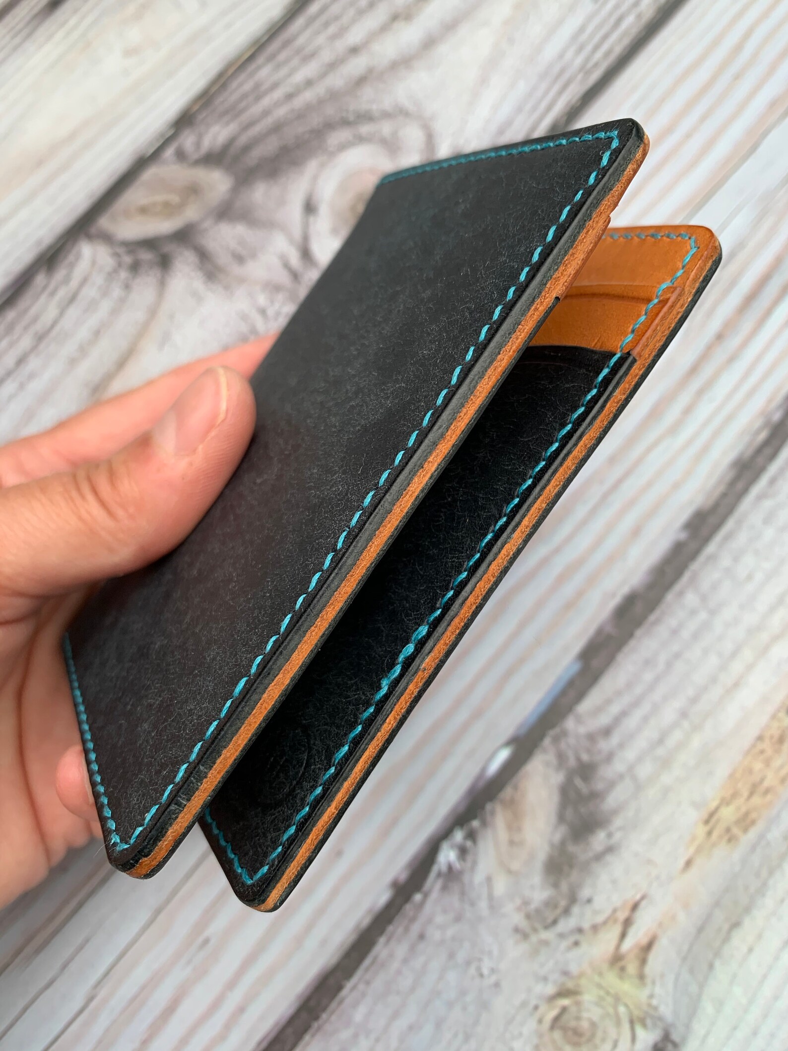 Leather Card Wallet Italian Leather Card Holder Personalised Etsy
