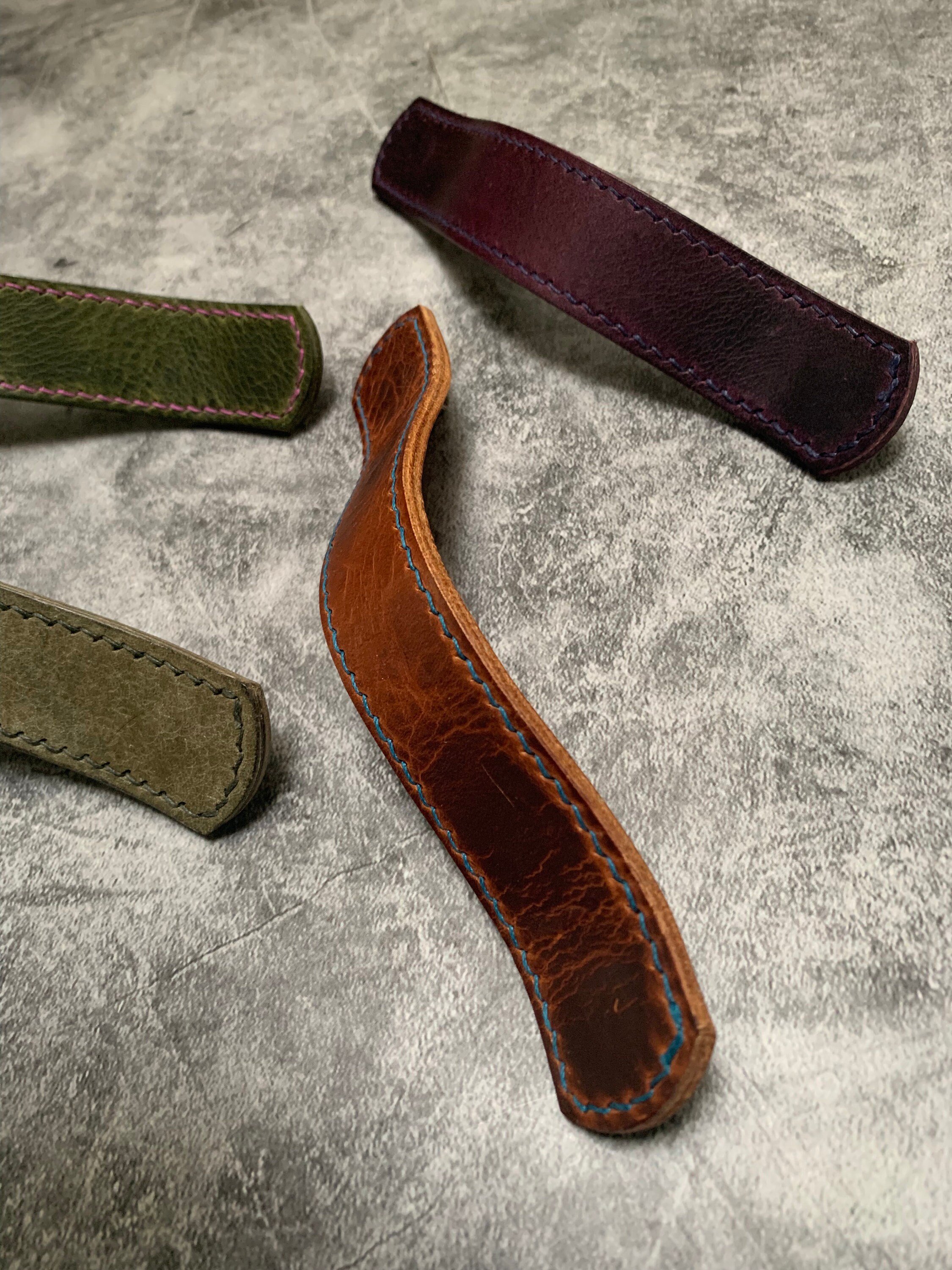 Leather Strap & Loop Pull Handles, Cabinet Pulls, Furniture Handles ...