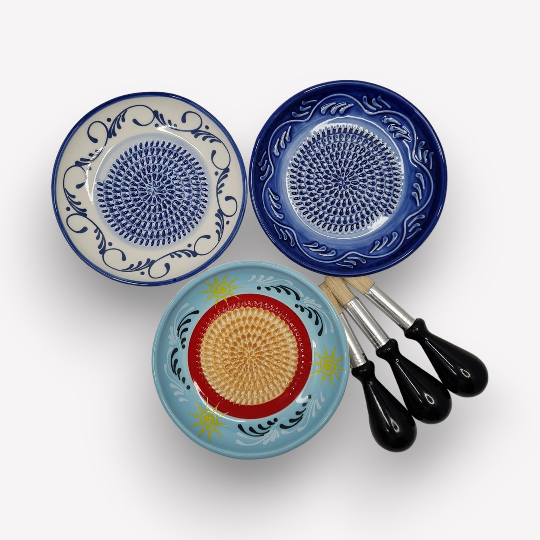 Ceramic Grater Set of 3 Garlic Grater Gourmet Rubi Grater Etsy