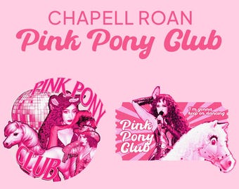 Chapell Roan Pink Pony Club Digital Sticker | Goodnotes Sticker Notability Sticker | PNG Sticker | Midwest Princess  Clip art