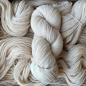 Bone White - Hand Dyed Yarn