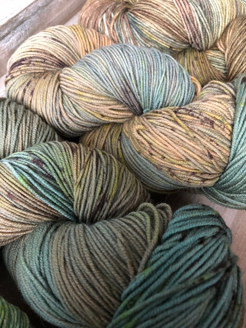 2185yards 5 Skeins on Squishy Sock Base Hidden Pond Yarns One of a Kind Hand Dyed Yarn Fade